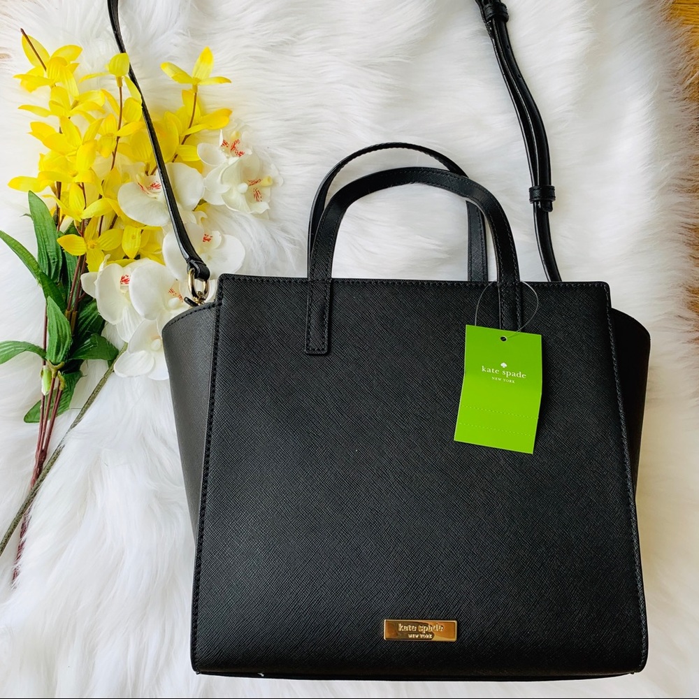 KATE SMALL SMALL CAT JAZZ THINGS UP BLACK LEATHER - Picture 5 of 8